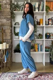 Terry B Hi Lo Tank Denim